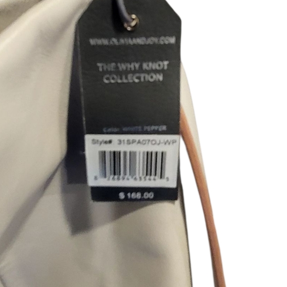 Olivia + Joy Soft Leather Ivory Shoulder Bag Nwt - Picture 10 of 13